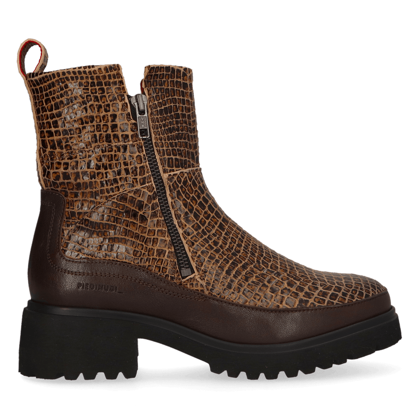 COCO 09.13 Damen Leder-Stiefeletten Brown