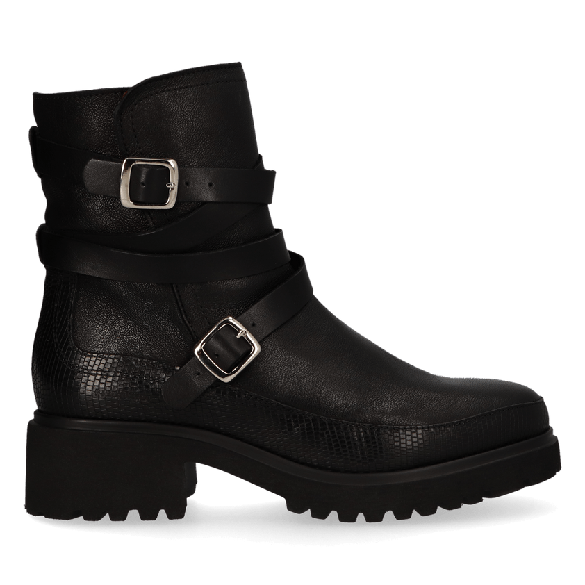 CODY 13.02 Damen Leder-Stiefeletten Black