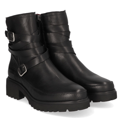 CODY 13.02 Damen Leder-Stiefeletten Black
