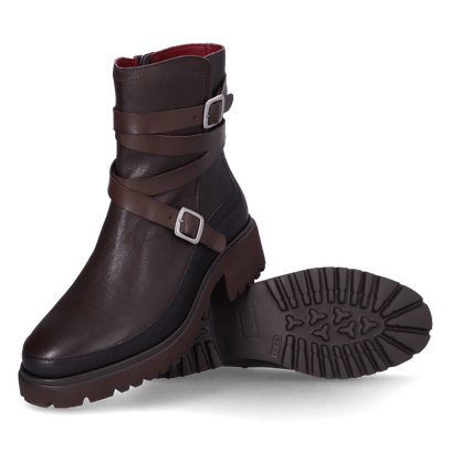 CODY 13.03 Damen Leder-Stiefeletten Dark Brown