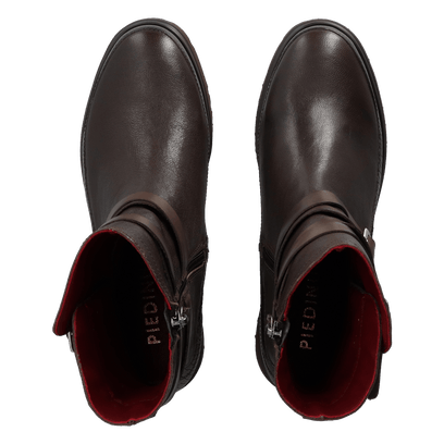 CODY 13.03 Damen Leder-Stiefeletten Dark Brown