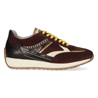 HARLEM 02.13 Damen Wildleder-Sneaker Dark Brown
