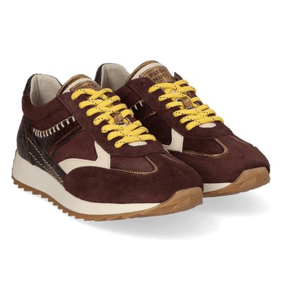 HARLEM 02.13 Damen Wildleder-Sneaker Dark Brown