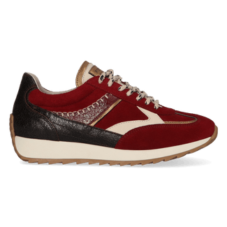 HARLEM 02.15 Damen Wildleder-Sneaker Bordeaux