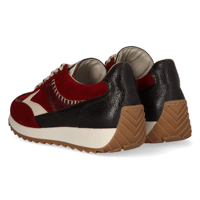 HARLEM 02.15 Damen Wildleder-Sneaker Bordeaux