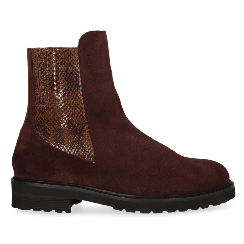 HAUDI 04.03 Damen Wildleder-Boots Dark Brown