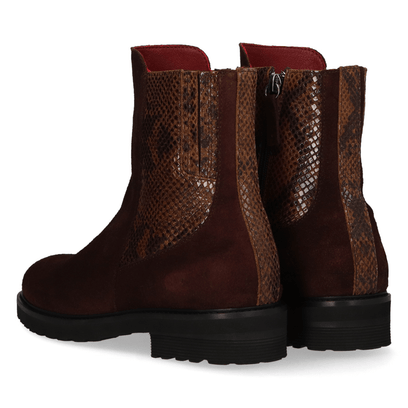 HAUDI 04.03 Damen Wildleder-Boots Dark Brown