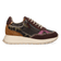 HEDY 05.04 Damen Leder-Sneaker Dark Brown/Purple