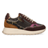 HEDY 05.04 Damen Leder-Sneaker Dark Brown/Purple