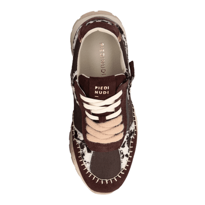 HEDY 06.01 Damen Leder-Sneaker Dark Brown
