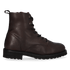 HEN 01.02 Damen Leder-Stiefeletten Dark Brown