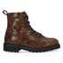 HEN 01.03 Damen Leder-Stiefeletten Dark Brown