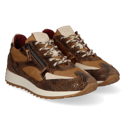 HERA 08.02 Damen Sneaker Leder/Mesh Dark Brown
