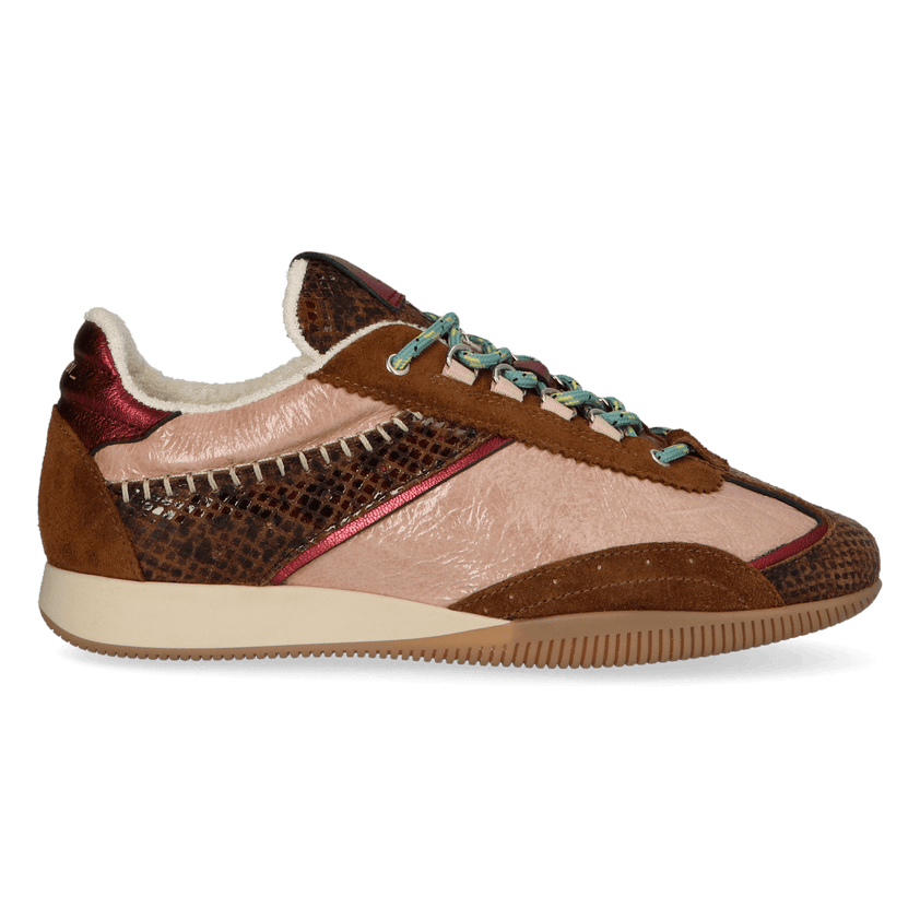 JANET 02.05 Damen Leder-Sneaker Dark Brown