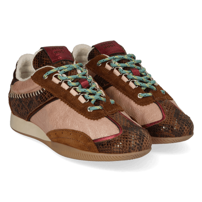 JANET 02.05 Damen Leder-Sneaker Dark Brown