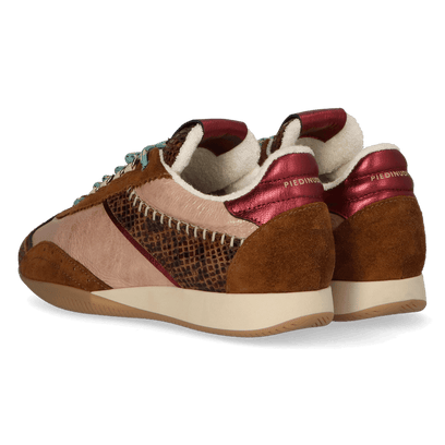 JANET 02.05 Damen Leder-Sneaker Dark Brown