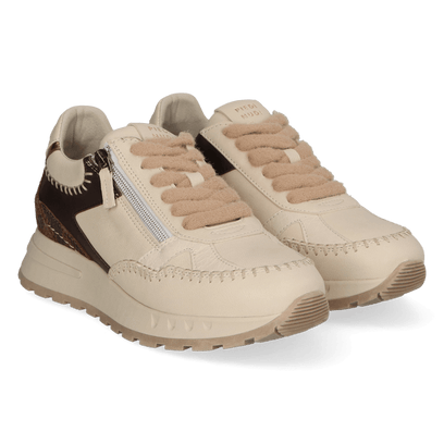KAROL 04.02 Damen Leder-Sneaker Off-White