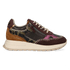 KAROL 04.04 Damen Leder-Sneaker Dark Brown/Purple