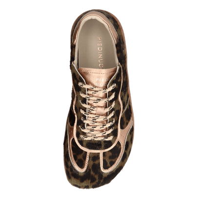 NUDI 01.02 Damen Sneaker Ponyhaar Green Leopard