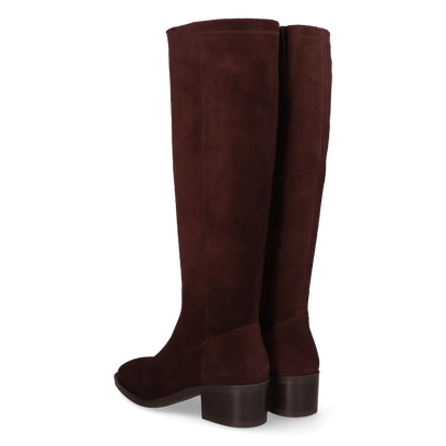 YUNA 06.02 Damen Wildleder-Stiefel Dark Brown
