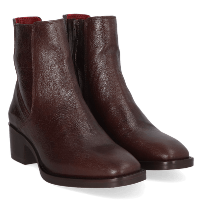 ZUMA 05.11 Damen Leder-Stiefeletten Dark Brown