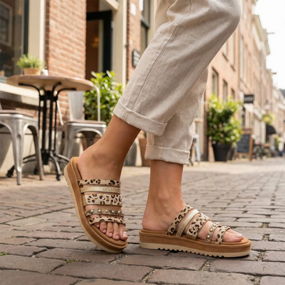 Ronja Damen Pantoletten Gold
