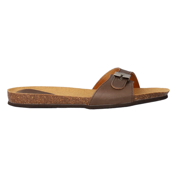 Bahama Damen Pantoletten Dark Brown