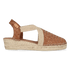 Siracusa Dames Leder-Espadrilles Cuiro