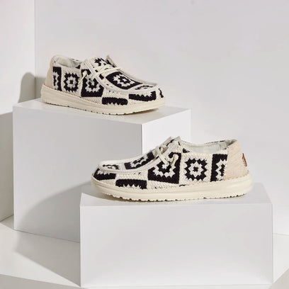 Wendy Cottage Crochet Damen Halbschuhe Black/Multi