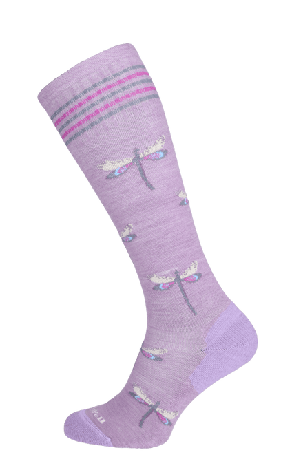 Dragonfly Damen Kompressionsstrümpfe 15-20 mmHg Blackberry Sparkle