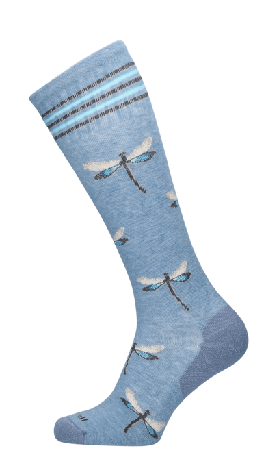 Dragonfly Damen Kompressionsstrümpfe 15-20 mmHg Bluestone Shimmer