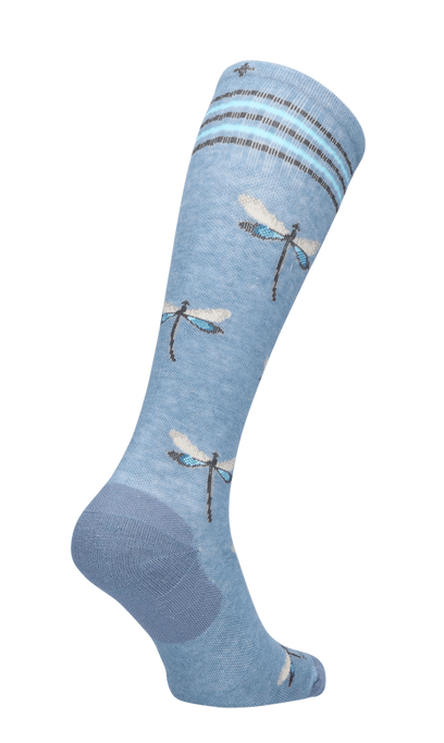 Dragonfly Damen Kompressionsstrümpfe 15-20 mmHg Bluestone Shimmer