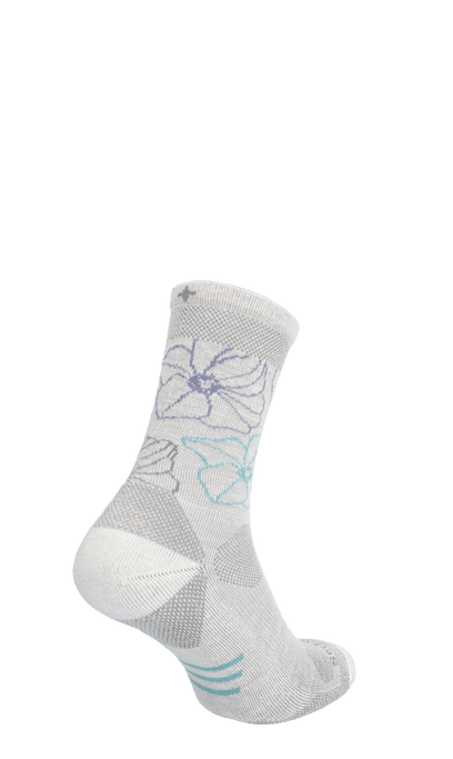 Petal Power Crew Damen Wandersocken 15-20 mmHg Natural