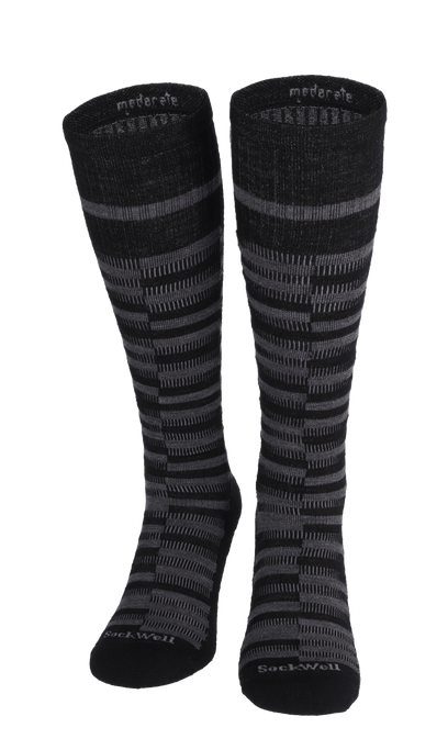 Geo Herren Kompressionsstrümpfe 15-20 mmHg Black