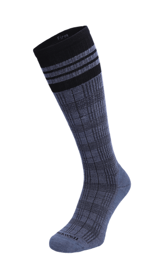 Tartan Herren Kompressionsstrümpfe 20-30 mmHg Denim
