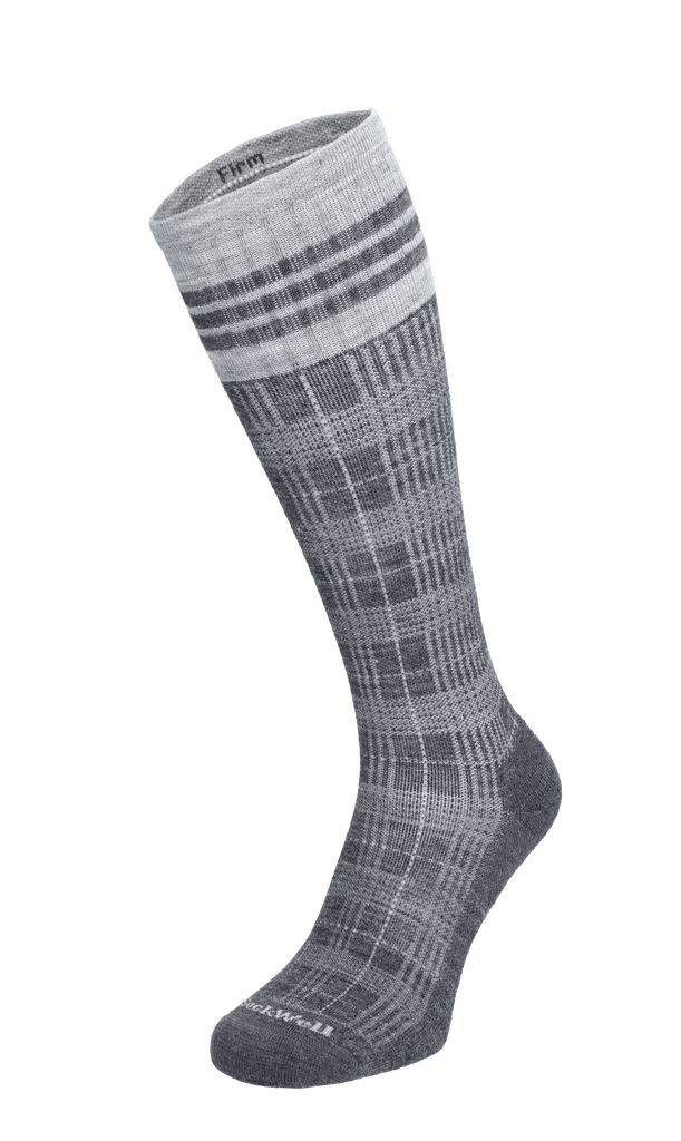 Tartan Herren Kompressionsstrümpfe 20-30 mmHg Charcoal