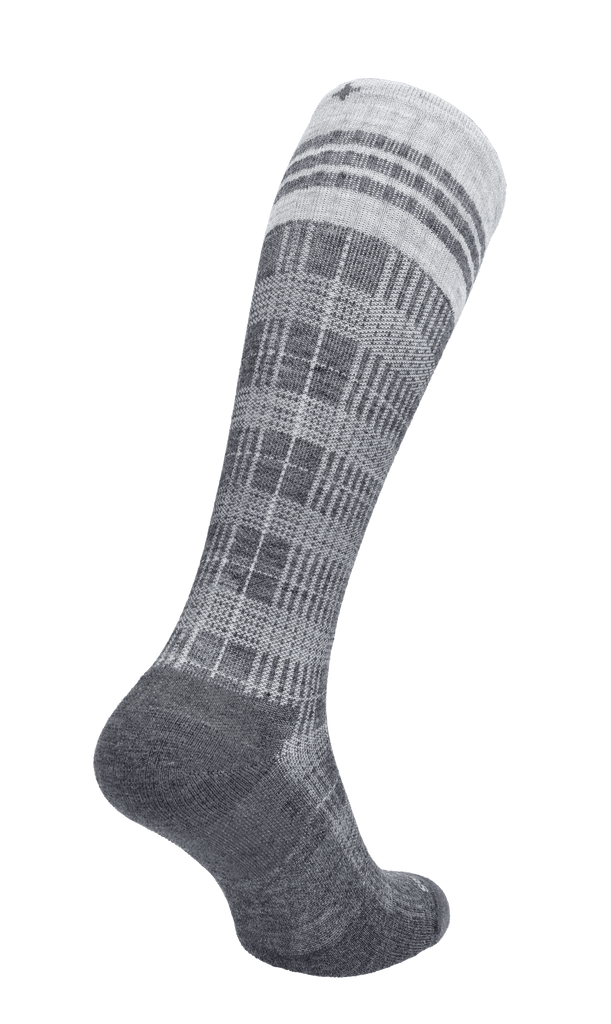 Tartan Herren Kompressionsstrümpfe 20-30 mmHg Charcoal