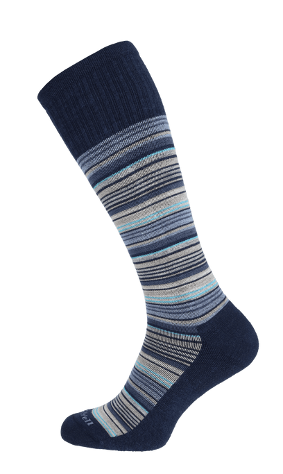 Sunset Stripe Herren Kompressionsstrümpfe 10-15 mmHg Navy