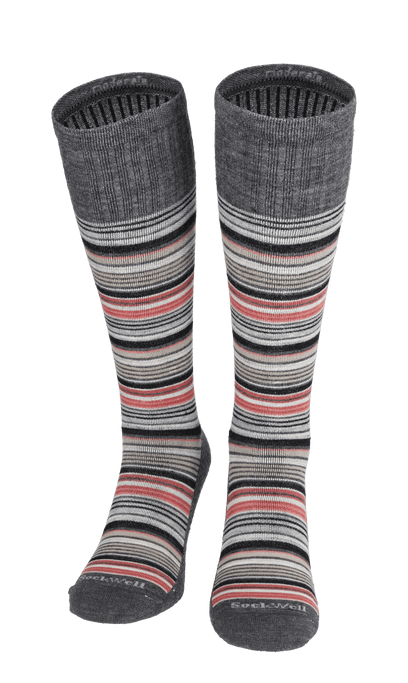 Sunset Stripe Herren Kompressionsstrümpfe 10-15 mmHg Charcoal