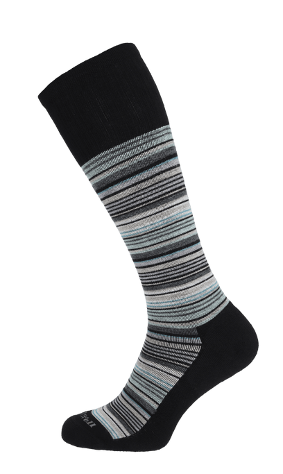 Sunset Stripe Herren Kompressionsstrümpfe 10-15 mmHg Black