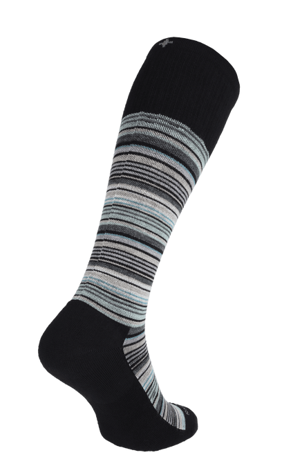 Sunset Stripe Herren Kompressionsstrümpfe 10-15 mmHg Black