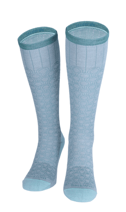 Deco Dot Damen Kompressionsstrümpfe 15-20 mmHg Chambray