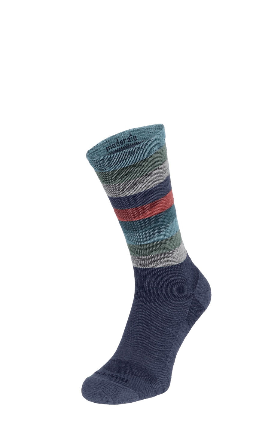 Peaks Herren Wandersocken 15-20 mmHg Denim