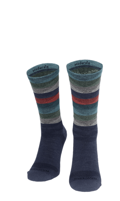 Peaks Herren Wandersocken 15-20 mmHg Denim
