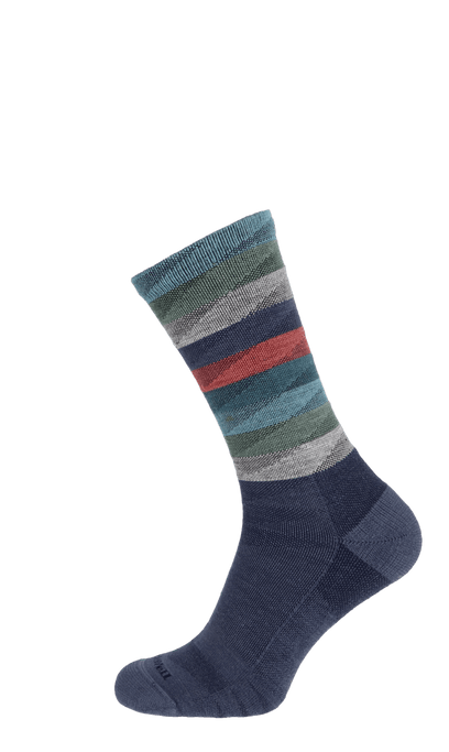 Peaks Herren Wandersocken 15-20 mmHg Denim
