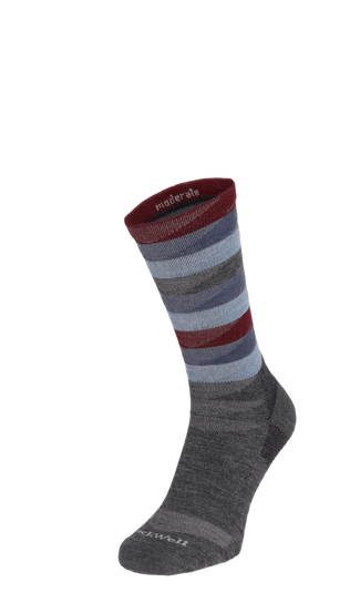 Peaks Herren Wandersocken 15-20 mmHg Charcoal