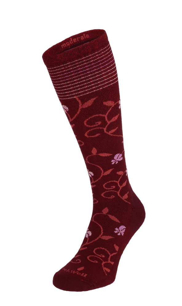 Full Sun Damen Kompressionsstrümpfe 15-20 mmHg Cranberry