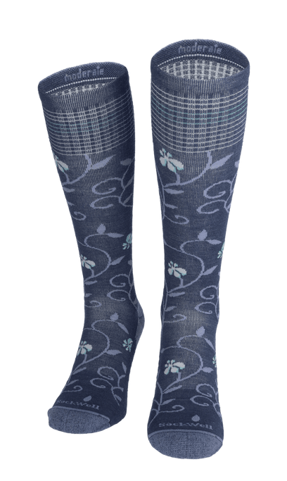 Full Sun Damen Kompressionsstrümpfe 15-20 mmHg Denim