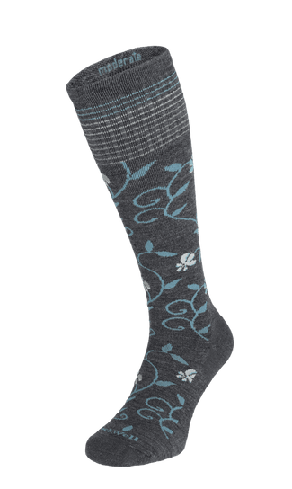 Full Sun Damen Kompressionsstrümpfe 15-20 mmHg Charcoal