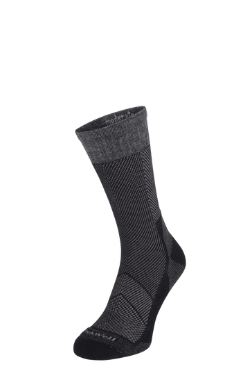 Elevate Crew Herren Sportsocken 15-20 mmHg Black